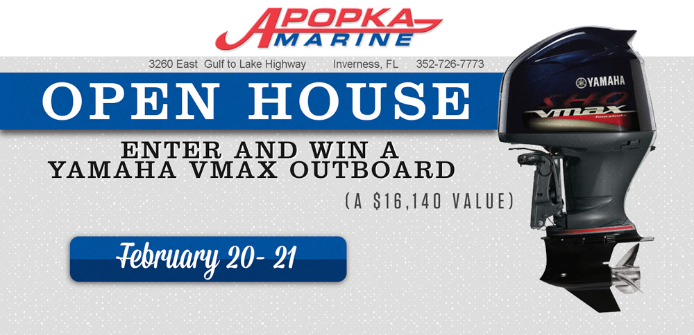 Apopka Marine Open House 2106 Win a Yamaha VMax