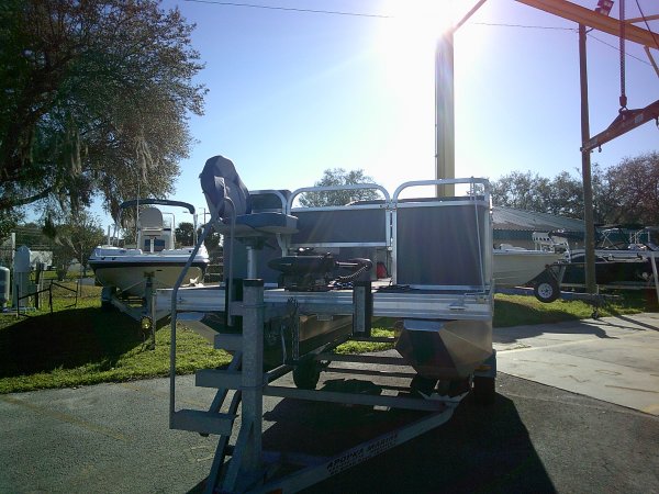 Used 2025  powered Power Boat for sale 2022 A M F 14' Laker Pontoon for sale in INVERNESS, FL